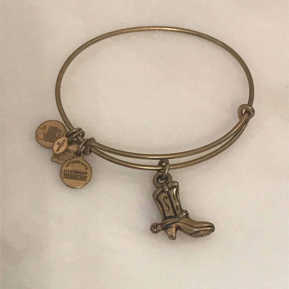 Alex and ani cowboy boot bracelet